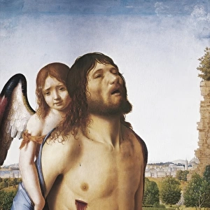 Antonello da Messina. The Dead Christ Supported