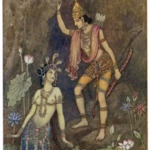 Arjuna and Nymph