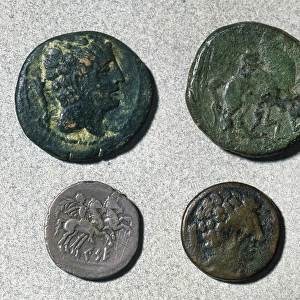 Two Asses. Bronze. 1st century. Denarius. Silver. Semis, Bro