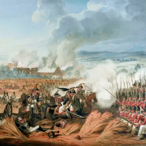 Attack on the British Squares by French Cavalry, Waterloo