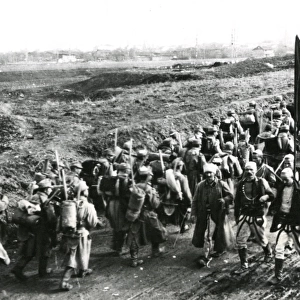Austrian troops and Albanian volunteers, Serbia, WW1