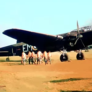 Avro 679 Manchester IA with its seven man crew about to