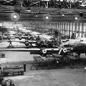 Avro Tudor assembly line at Woodford