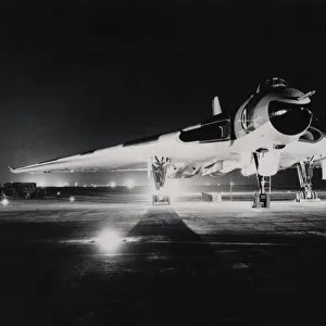 Avro Vulcan B2 at night
