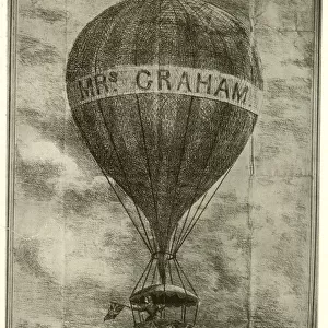 Balloon ascent by Mrs Graham, Vauxhall Gardens, London
