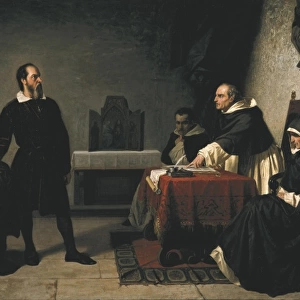BANTI, Cristiano (1824-1904). The Trial of Galileo