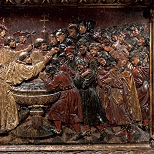 The baptism of the Moorish of the Kingdom of Granada. Polych