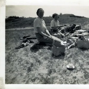 Beach Picnic, Brean Sands, Somerset