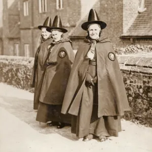 Three bedeswomen of Castle Rising, Norfolk