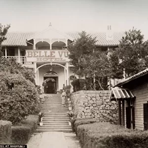 Belle Vue hotel at Nagasaki, Japan, c. 1890