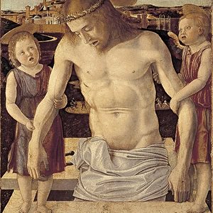 BELLINI, Giovanni (1430-1516). Dead Christ Supported