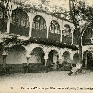 Beni Mered, Algeria - courtyard of a villa
