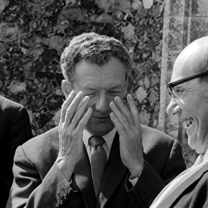 Benjamin Britten laughing