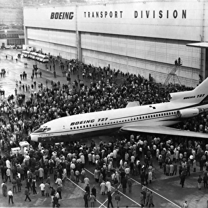 Boeing 727 prototype at 27 Nov 62 Roll-out