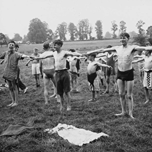 Boys Club morning exercise 1931
