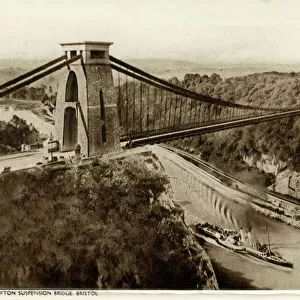 Bristol - The Clifton Suspension Bridge over the Avon Gorge