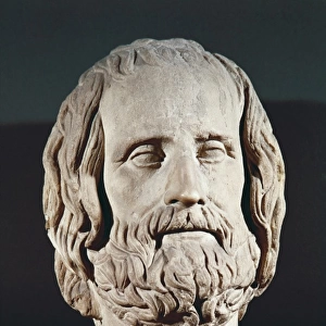 Bust of Euripides. 5th c. BC. Greek art. Sculpture