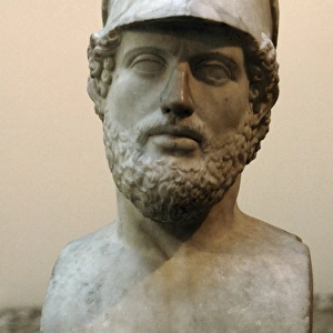Bust of Pericles (495-429 BC). Roman copy. From Hadrians V