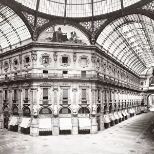 c. 1890 Italy Milan Galleria Vittorio Emanuele II