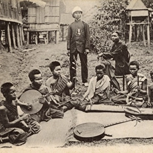 Cambodia - Traditional musicians at Phnom Penh