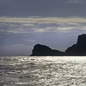 Cape Wrath headland and lighthouse from seaward - Scotland