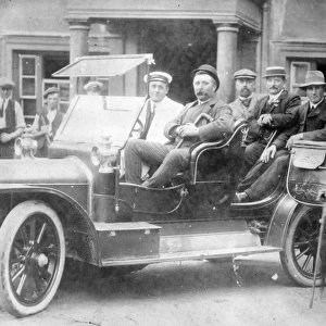 Car with passengers, Haverfordwest, South Wales