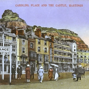 Caroline Place and The Castle, Hastings, East Sussex