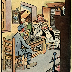 Cartoon, To the bitter end, WW1