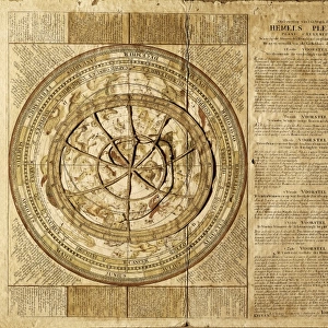 Celestial map by Johannes Van Keulen (1654-1715)