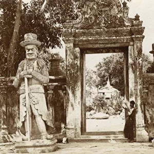 Chinese Guardian Statues at Temple of Wat Pho, Bangkok