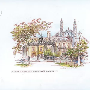 Clare College and King's Chapel, [Cambridge]
