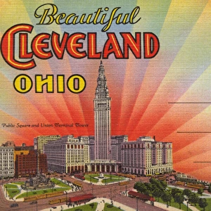 Cleveland, Ohio, USA - Cover of Souvenir fold-out folder