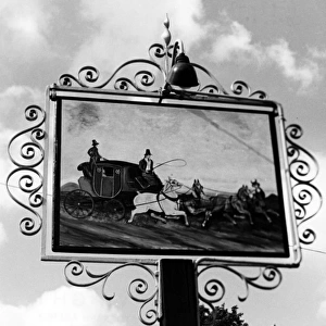 COACH AND HORSES SIGN
