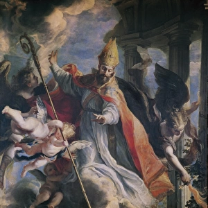 COELLO, Claudio. Triumph of St. Augustine