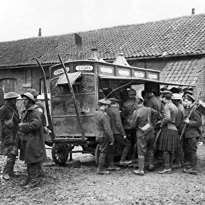 Coffee stall on Western Front, France, WW1