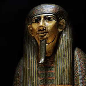 Coffin of Khonsu-hotep. Painted wood. 21st-22nd Dynasty. Egy