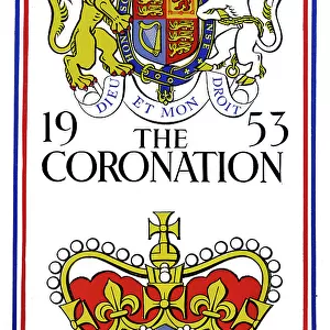 Commemorative postcard for the Coronation of Queen Elizabeth
