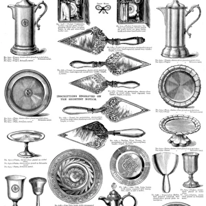 Communion services, trowels and mallets, Plate 169