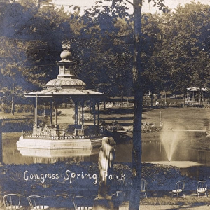 Congress Spring Park, Saratoga Springs, New York State, USA