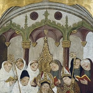 Consegration of a bishop. Valencian School. 15 century