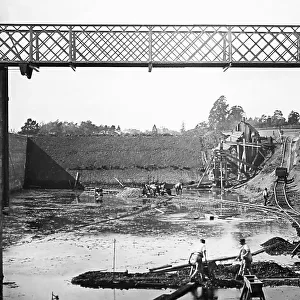 Construction of the Diglis Canal Basin, Worcester