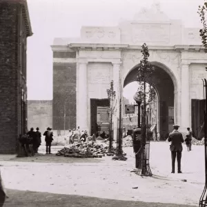 Construction of Menin Gate, Ypres, Belgium