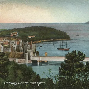 Conwy - Wales - The Castle and the River Conwy