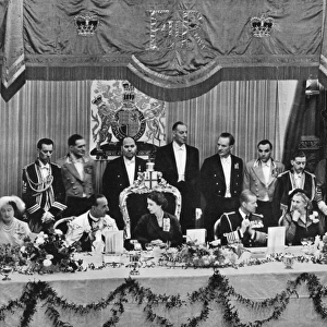 Coronation 1953, traditional guildhall luncheon