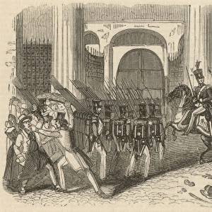 Departure of troops by the London and Birmingham Railway