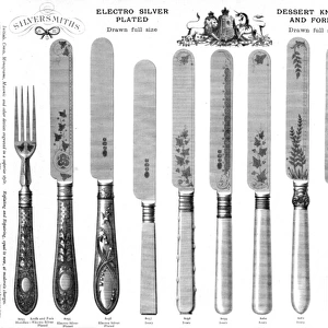 Dessert knives and forks, Plate 221