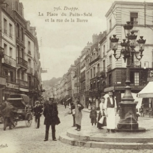 Dieppe, France - La Place du Puits-Sale