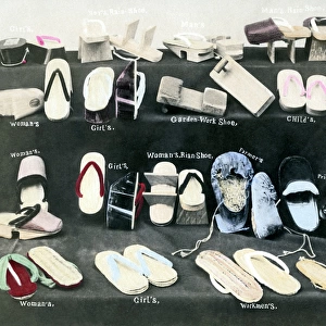 Different types of shoe, Japan