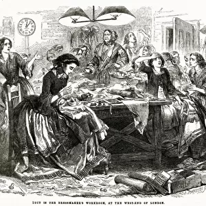 Dressmakers workroom in London 1858