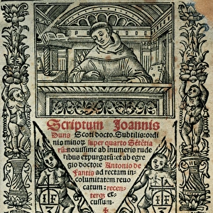 Duns Scotus (1266-1308). Philosopher-theologians. Scriptum